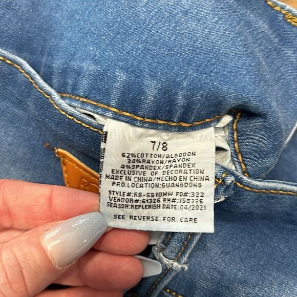 Red Bottoms Skinny jeans size 7/8 - Picture 6 of 12